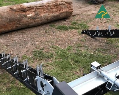 portable mill log loading