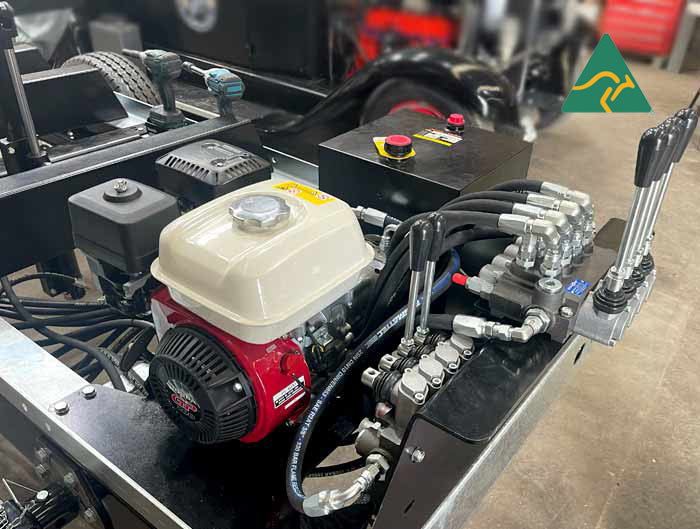 Hydraulic Pump with Control Bank Hardwood Mills