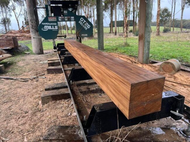 portable sawmill ground model australia