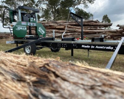 portable sawmill trailer model b