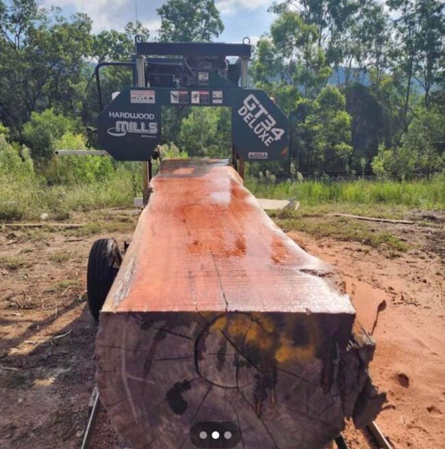 portable sawmill gt34 trailer model a