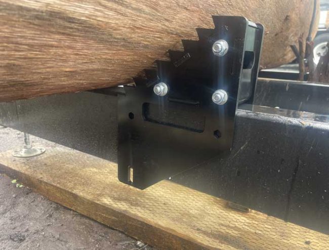 sawmill log chock