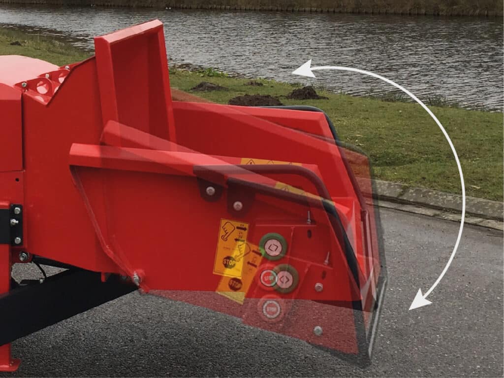 Combi hand infeed and crane feed, hydraulic raisable