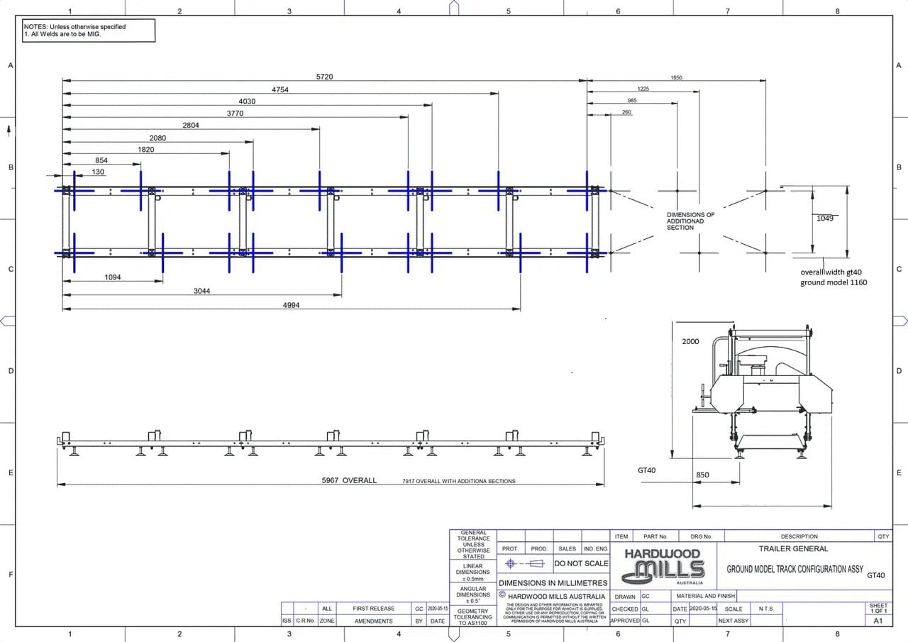 GT40 Sawmill footprint